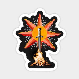 Bonfire ahead souls in dark places Magnet