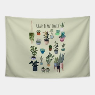 Crazy plant lover Tapestry