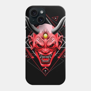 oni mask japan yokai Phone Case