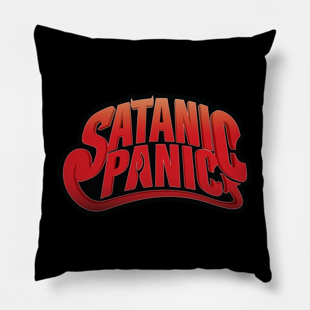 Satanic Panic Pillow by Aint It Scary