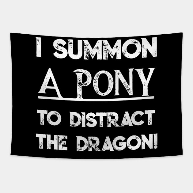 Funny RPG D20 Gift Fun Meme Roleplaying Wizard Saying Dragon Tapestry by TellingTales