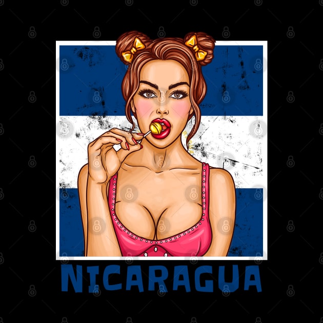 Proud Nicaragua Flag, Nicaragua gift heritage, Nicaraguan girl Boy Friend Nicaraguaense by JayD World