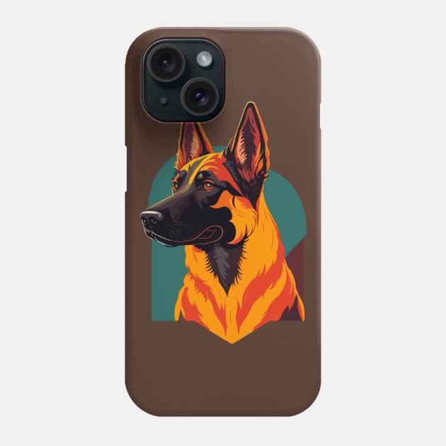 Belgian Malinois Portrait Phone Case by SpriteGuy95