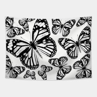 Monarch Butterflies | Monarch Butterfly | Vintage Butterflies | Butterfly Patterns | Black and White | Tapestry