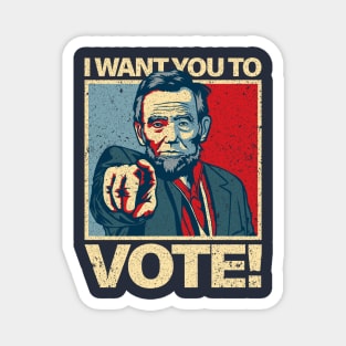 Abraham Lincoln Vote! Magnet