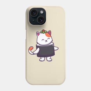 Cute Cat Sushi Salmon (3) Phone Case