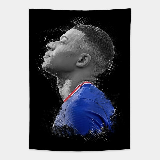 Mbappe Tapestry by San Creative