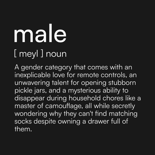 Male definition by Merchgard