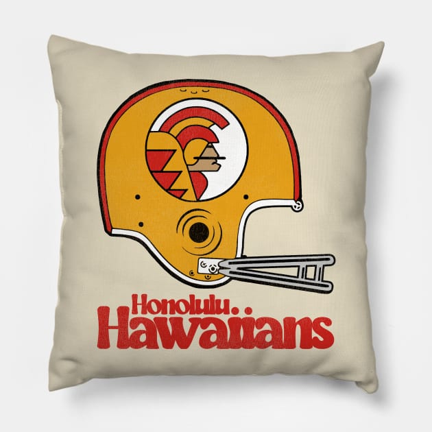 Defunct Honolulu Hawaiians Football Team Helmet Pillow by Defunctland