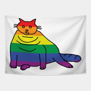 Pride Chonk Cat Tapestry