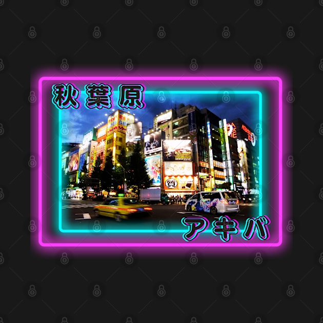Neon Akihabara Tokyo Nights City Vibe by Knorowara