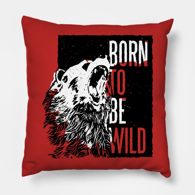 Born to be Wild Pillow by madeinchorley