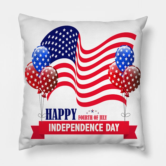 Independence Day Pillow by Lin-Eve