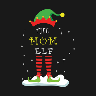 mom elf family matching christmas T-Shirt