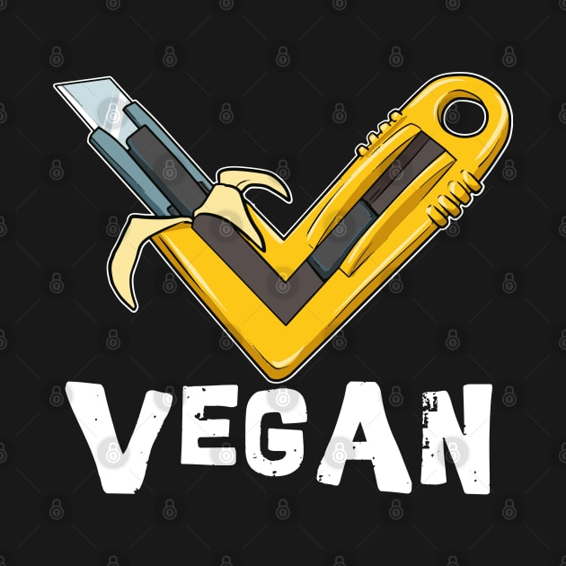 Vegan T-Shirt - Veggie Banana Knife Shirts and Gifts by Shirtbubble