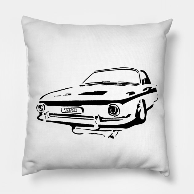 TYP34 BLK Pillow by WolfWerksVWstuff