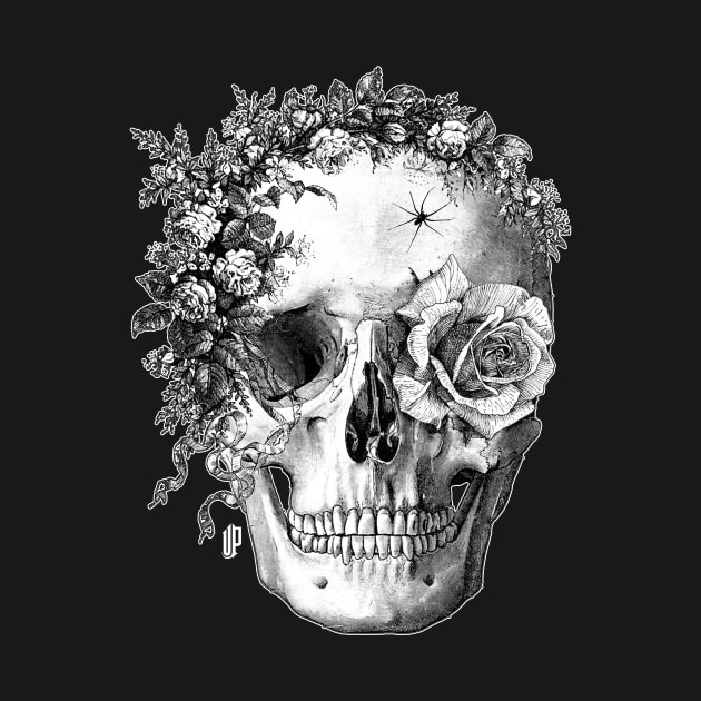 Skull Flowers by Up_Design