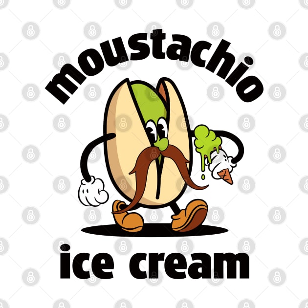 moustachio - pistachio moustache ice cream by goatboyjr