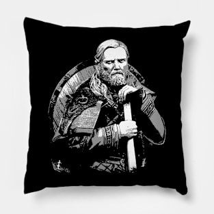 saint viking warrior Pillow