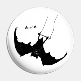 AcroBat with title logo Pin