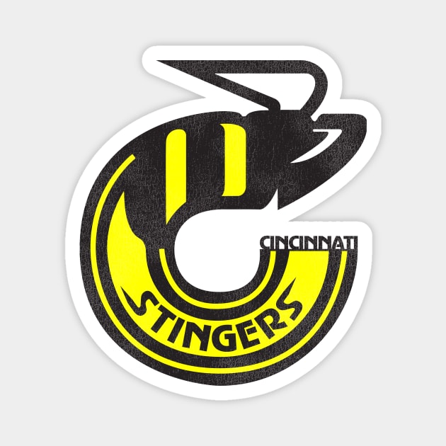 Defunct Cincinnati Stingers Hockey Team Magnet by Defunctland