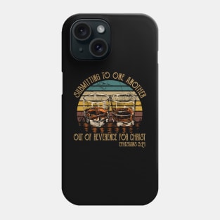 Submitting To One Another Out Of Reverence For Christ Whiskey Glasses Phone Case