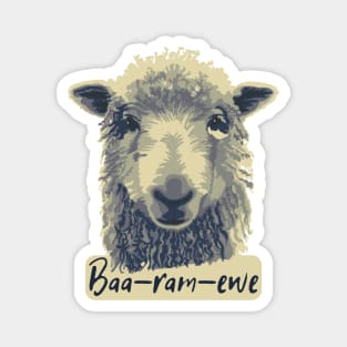 Baa-Ram-Ewe Sheep Magnet