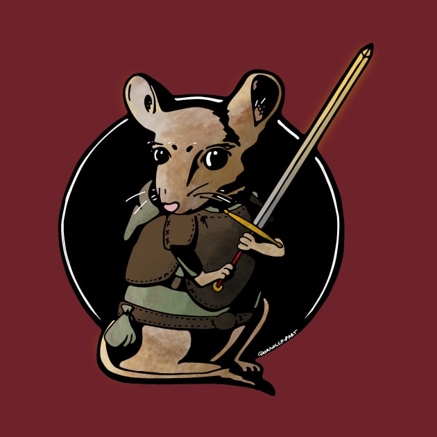 Teeny Mouse Warrior by Izzy Peters