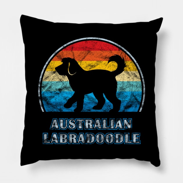 Australian Labradoodle Vintage Design Dog Pillow by millersye
