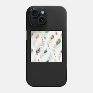 Peacock Feathers Pattern Phone Case