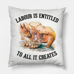 Funny Squirrels (alt) Pillow