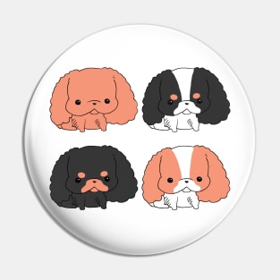 Kawaii Cavalier King Charles Spaniel - Ruby, Blenheim, Tri and Black and Tan Pin