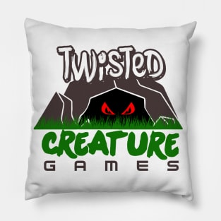 Twisted Creature Games logo Pillow