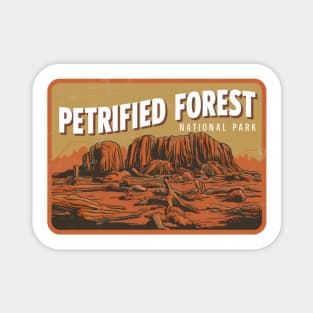 Petrified Forest National Park Vintage Emblem Magnet