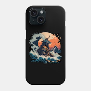 Samurai in the Sea Phone Case