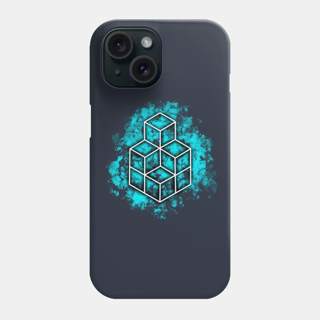 Cubi astratti celesti Phone Case by vred_45