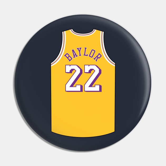 Elgin Baylor Los Angeles Jersey Qiangy - Elgin Baylor - Pin