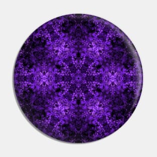 Passionate Purple Kaleidoscope Star Modern Abstract Art Pin