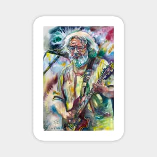 JERRY GARCIA - watercolor portrait Magnet