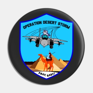 F-14 Tomcat - Operation Desert Storm - Pray, Baby! Patch - Clean Style Pin