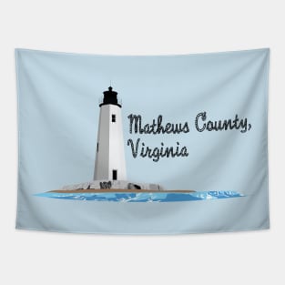 New Point Comfort Light House Tapestry