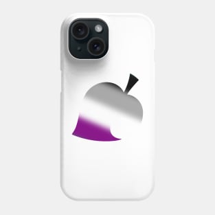 Asexual Pride Racoon Leaf Crossing gradient Phone Case