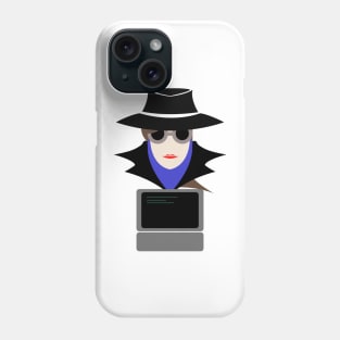 Lady Black (Cauc W/Computer): A Cybersecurity Design Phone Case