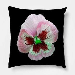 Pretty Pink Pansy Pillow