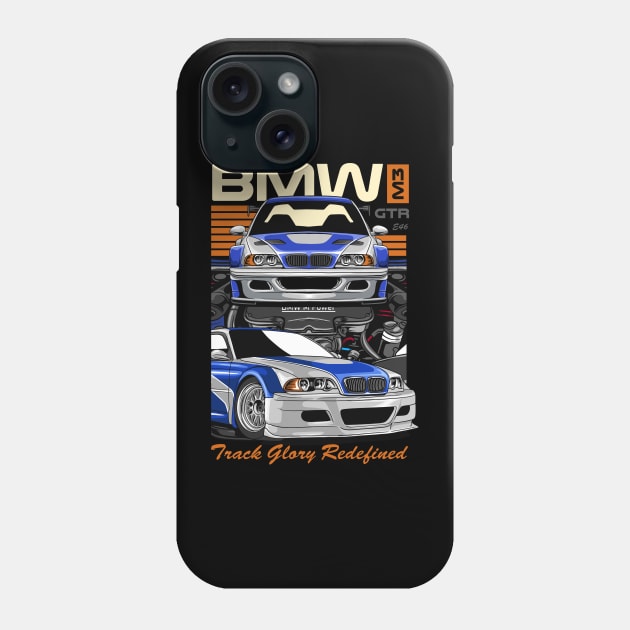 BMW GTR E46 Phone Case by Harrisaputra