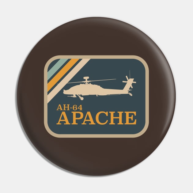 AH-64 Apache Pin by Tailgunnerstudios