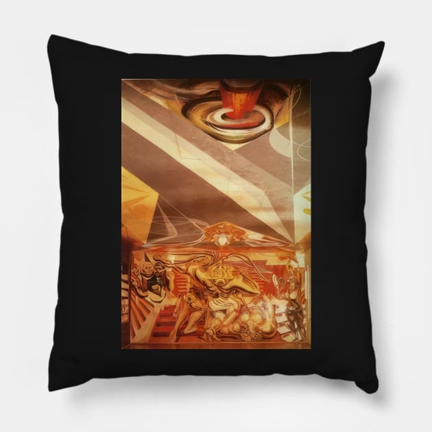 death to the invader 1942 - David Alfaro Siqueiros Pillow by Kollagio