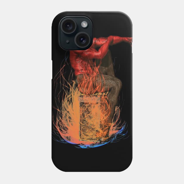 Red Demon Phone Case by Blind Man Studio