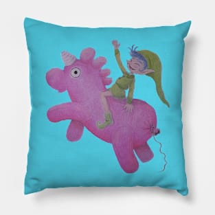 The pink ballon "Funicorn" Pillow