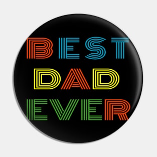 Best Dad Ever Vintage Pin